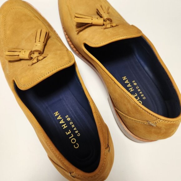 Cole Haan Washington Grand Tassel Loafer Men Sz 9 Cathay Spice Nubuck Dress Shoe - Picture 5 of 16